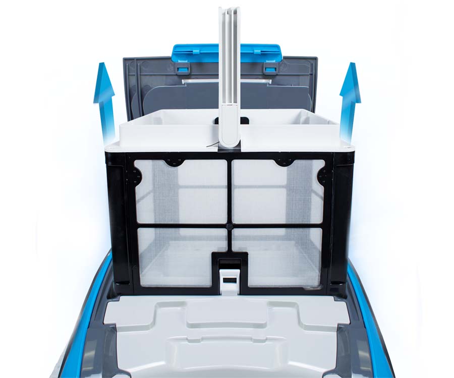 Dolphin MaxBin lid opening with one click