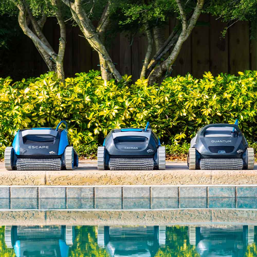 Dolphin Max-Series robotic pool cleaners with the MaxBin filter