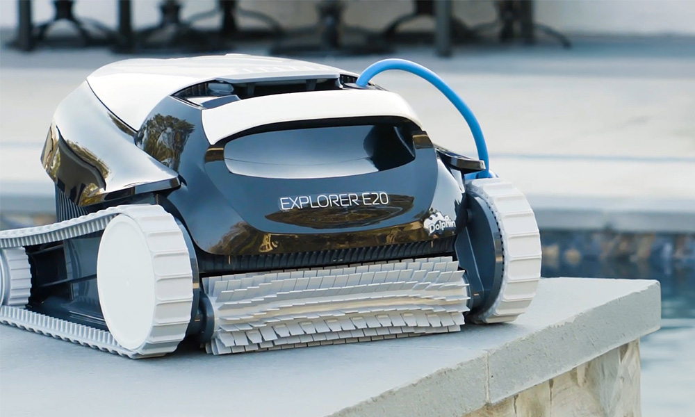 Dolphin Explorer E20 Robotic Pool Cleaner Closeup